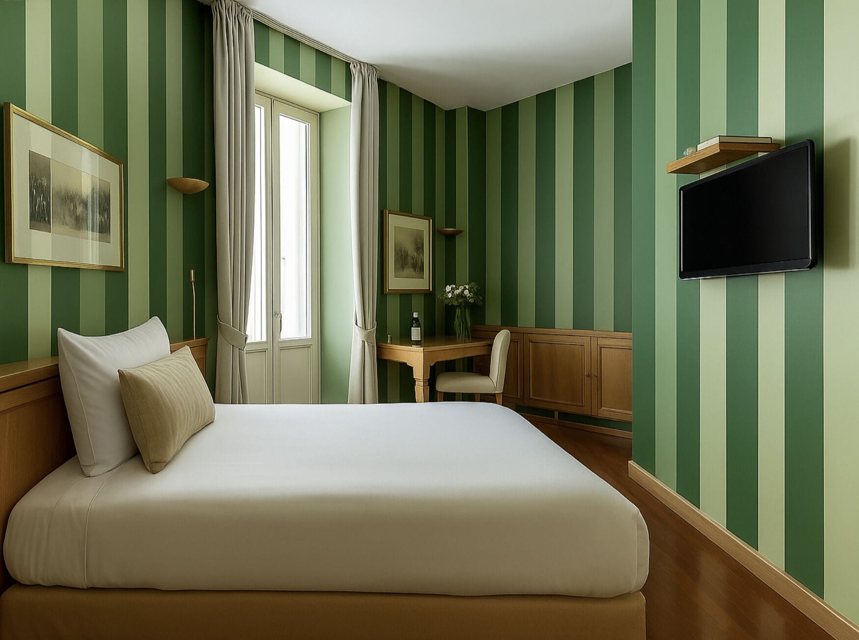 클래식 싱글룸 | 고급 침구, 미니바, 객실 내 금고, 각각 다른 스타일의 인테리어