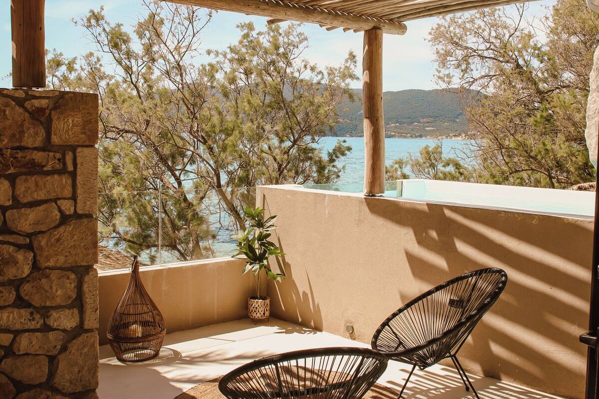 Premium Junior Suite Private Pool & Sea View | Terrasse/Patio