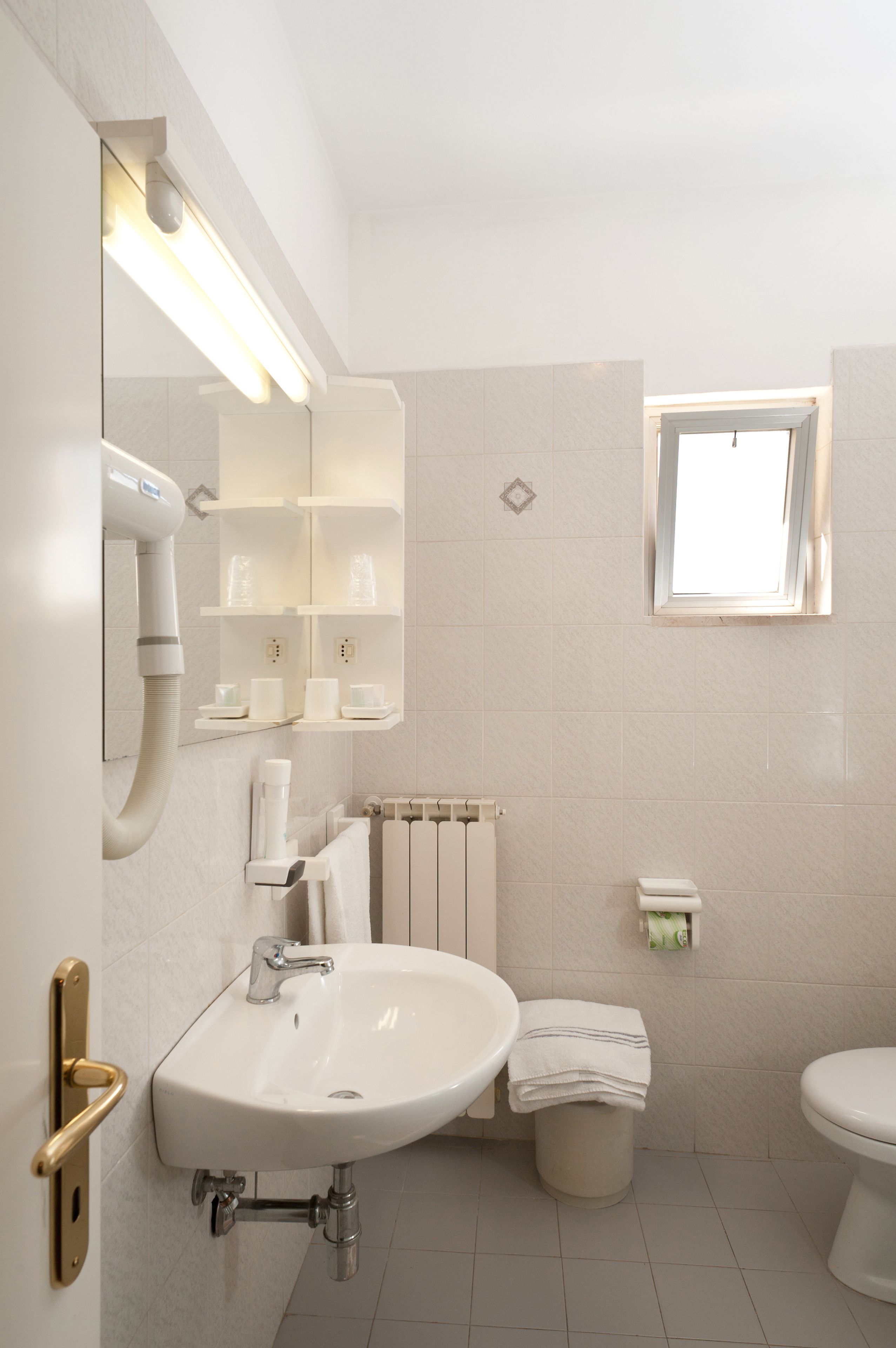 shower, free toiletries, hair dryer, bidet