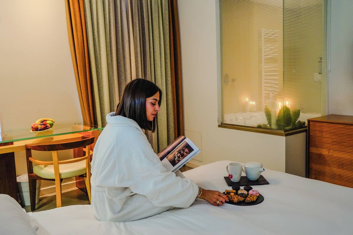 Exclusive-Suite, Whirlpool | 1 Schlafzimmer, Minibar, Zimmersafe, Schreibtisch