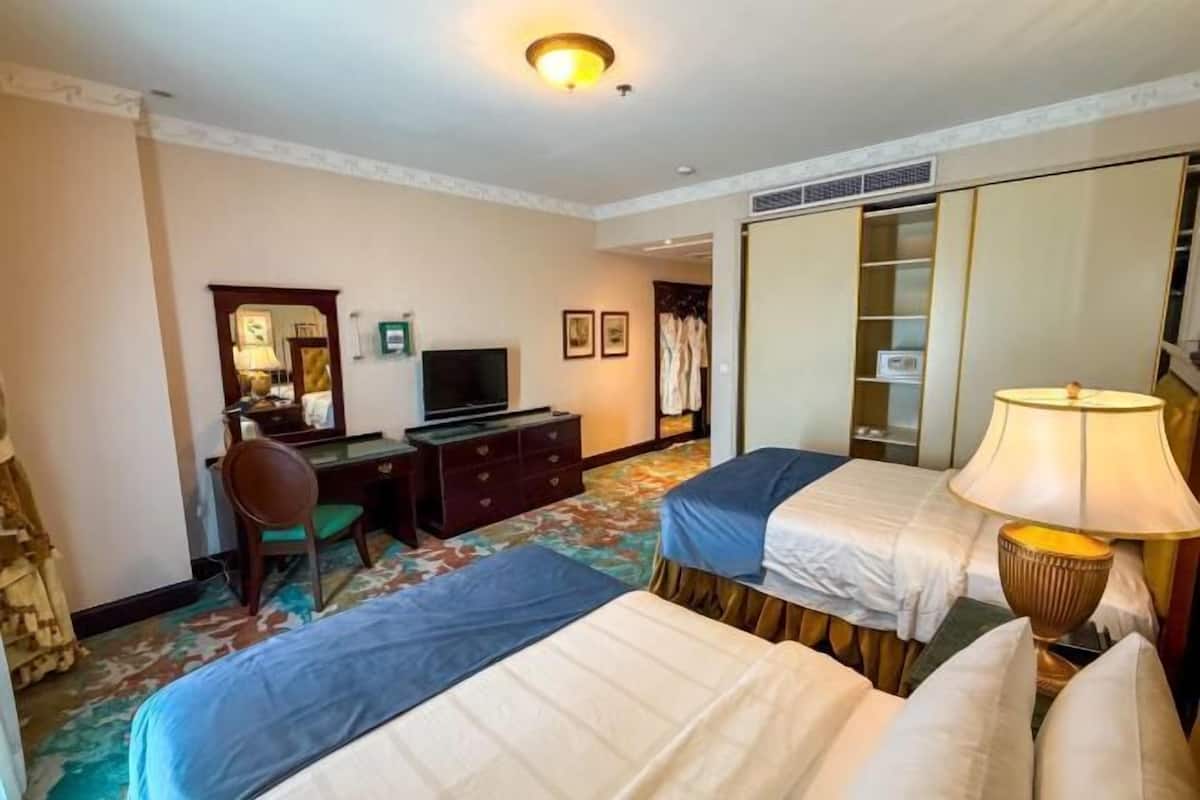 1 slaapkamer, luxe beddengoed, een minibar, een kluis op de kamer