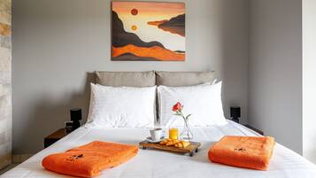 Habitación estándar, 1 cama matrimonial, vista al jardín, en esquina | Ropa de cama de alta calidad, camas Select Comfort y minibar