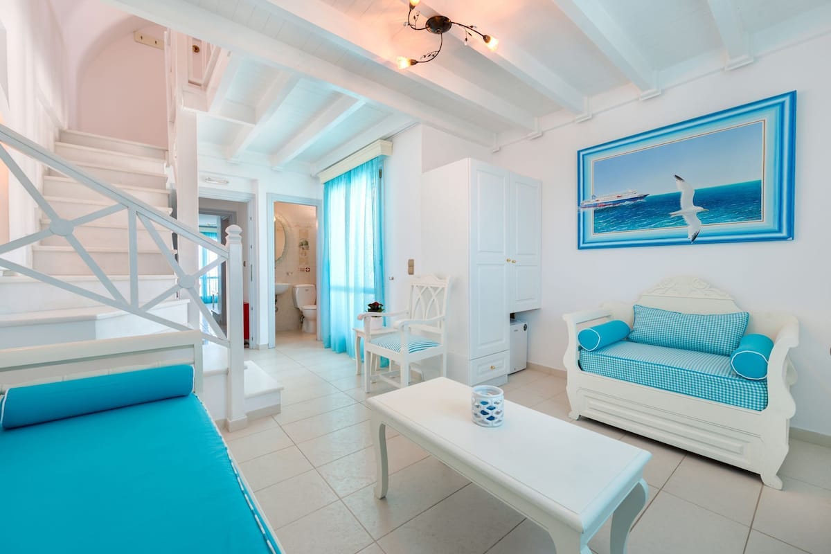Superior Duplex, Partial Sea View (Melpomene) | 1 bedroom, minibar, in-room safe, individually decorated