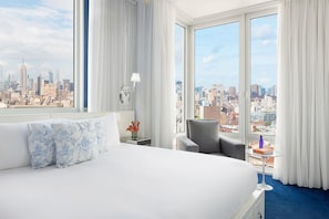 Egyptian cotton sheets, premium bedding, down duvets, in-room safe