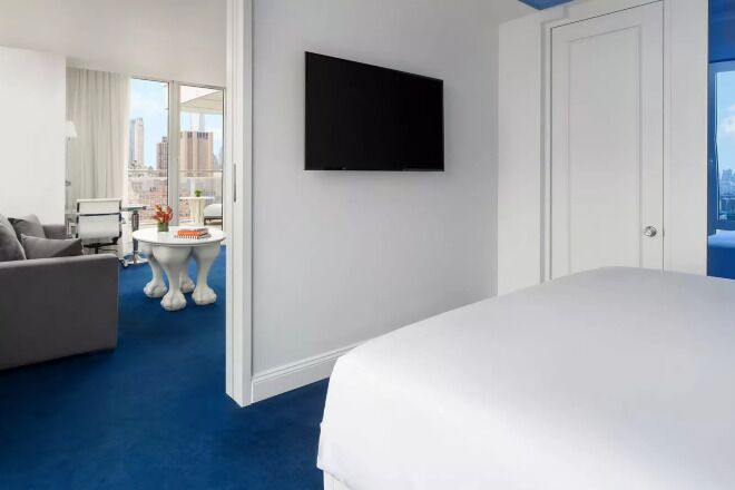 Egyptian cotton sheets, premium bedding, down duvets, in-room safe