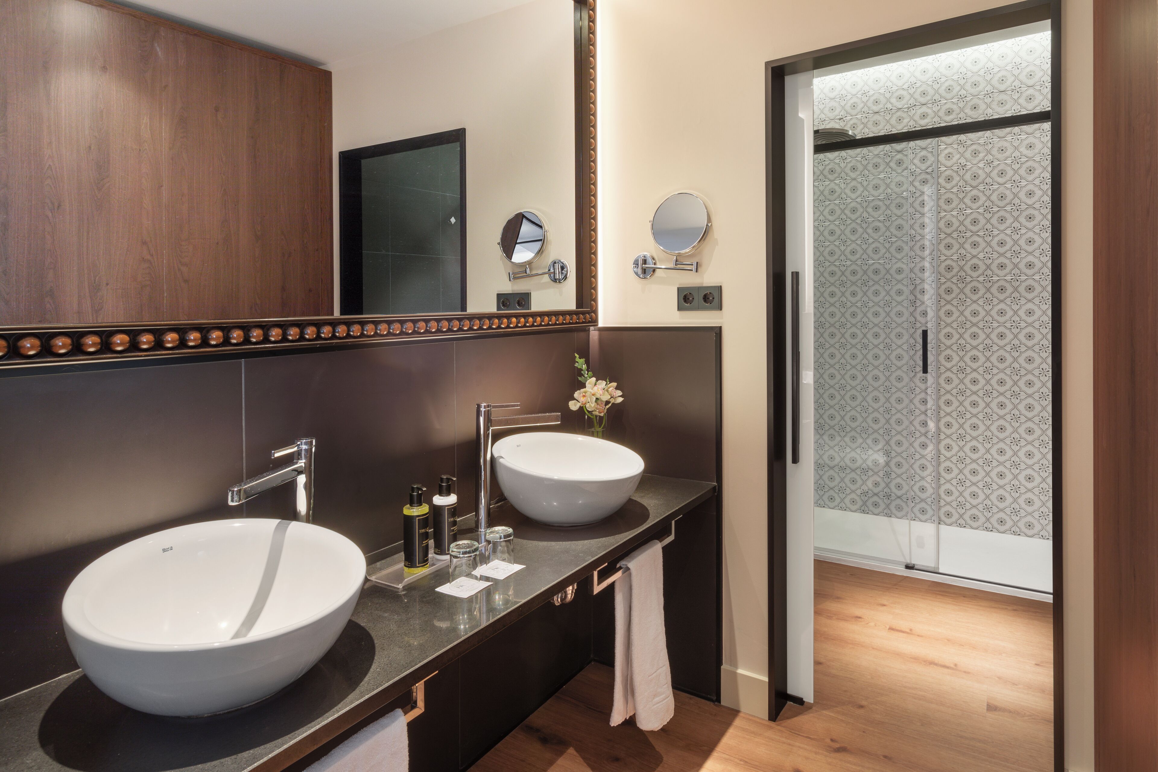 premium double or twin room (with sofabed) | bathroom | combined shower/bathtub, rainfall showerhead, eco-friendly toiletries