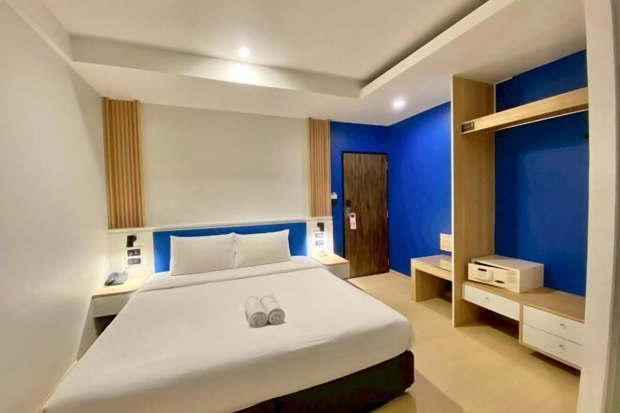 Bäddmadrasser, värdeförvaringsskåp på rummet, skrivbord och gratis wi-fi