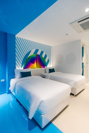 Deluxe Twin Room, Non Smoking | In-room safe, individually decorated, free WiFi, bed sheets - Budacco (Bangkok)