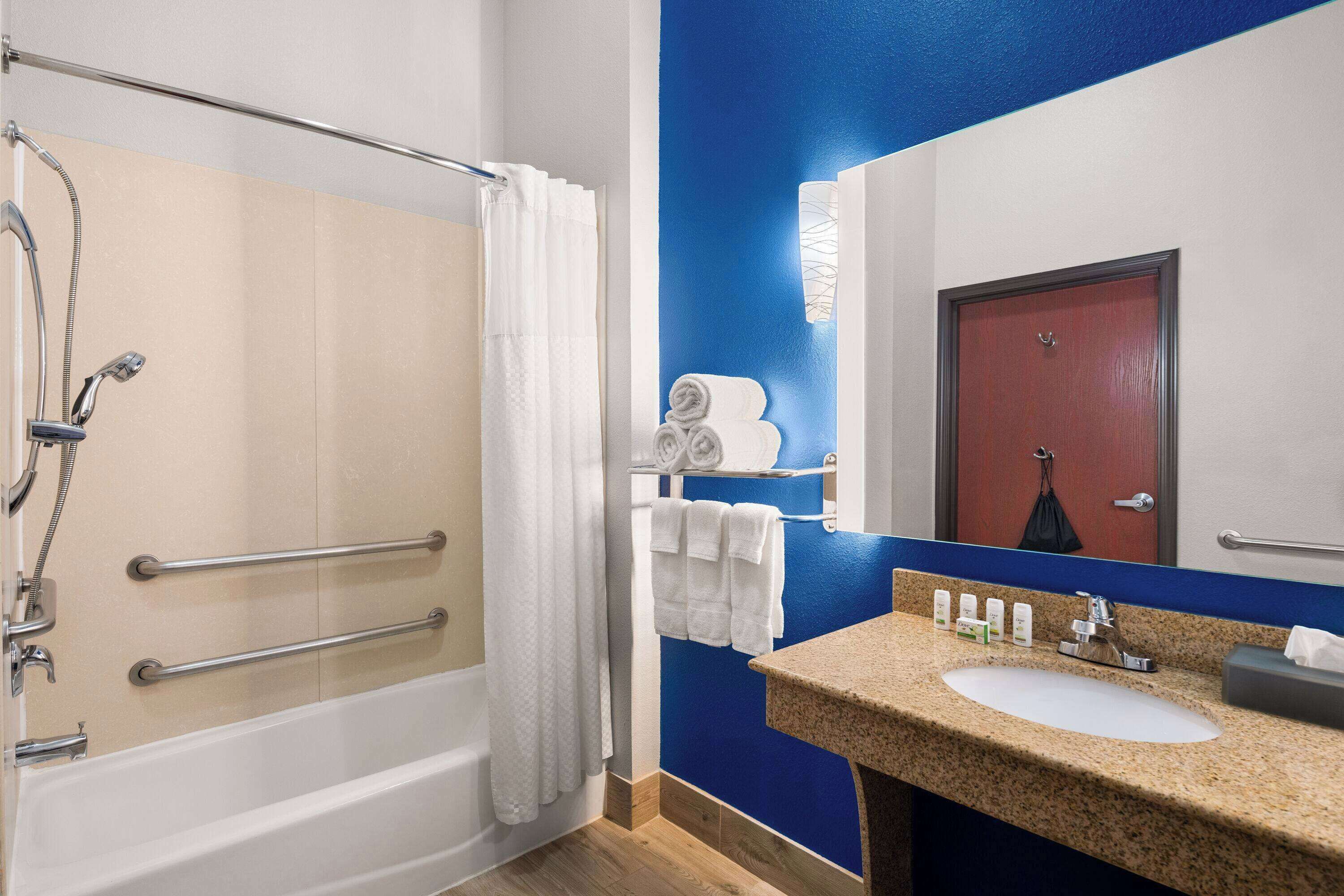 room, 1 king bed, accessible, non smoking (bathtub w/grab bars) | accessible bathroom