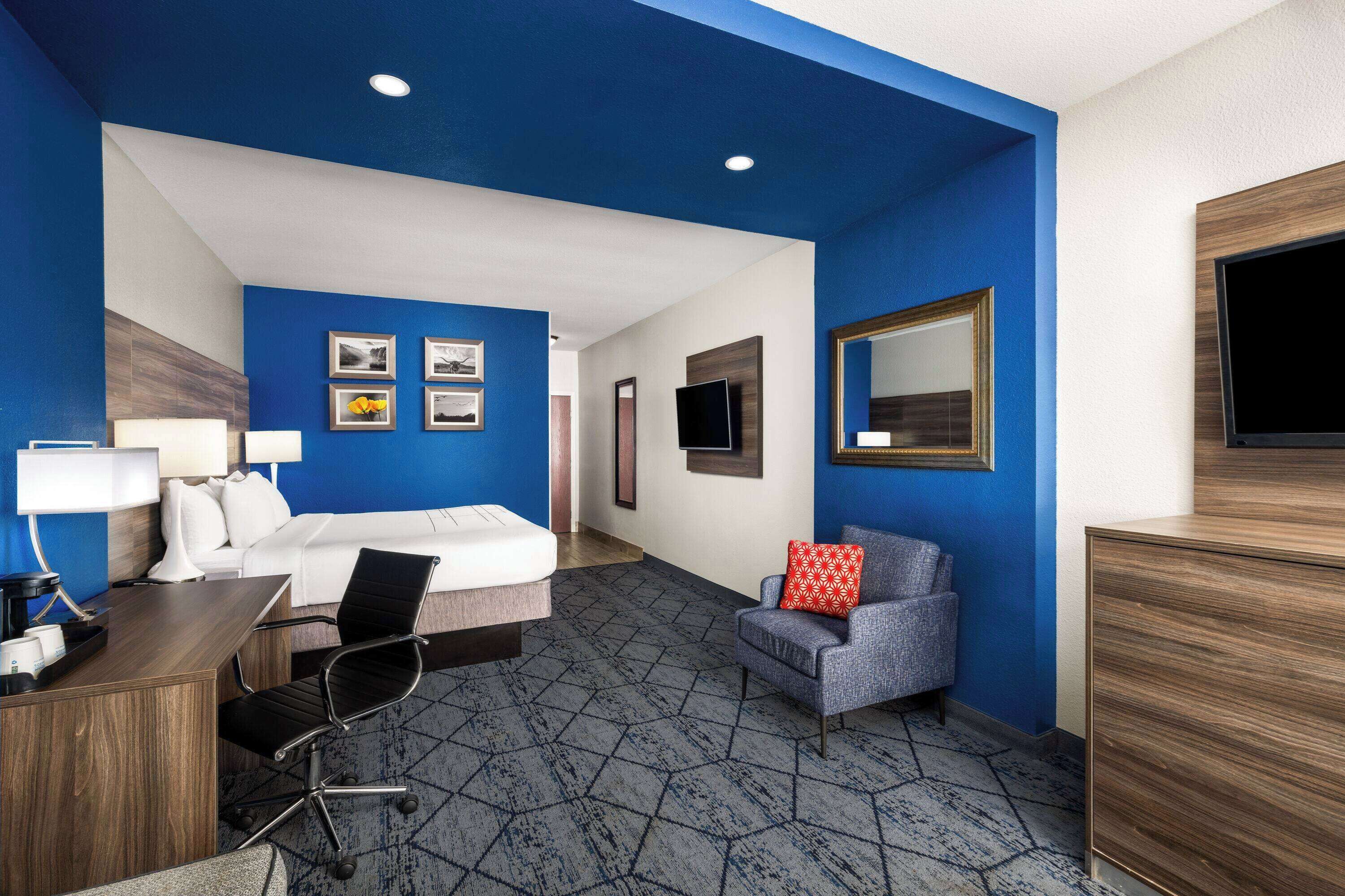 executive studio suite, 1 king bed, non smoking | premium bedding, down duvets, pillow-top beds, desk