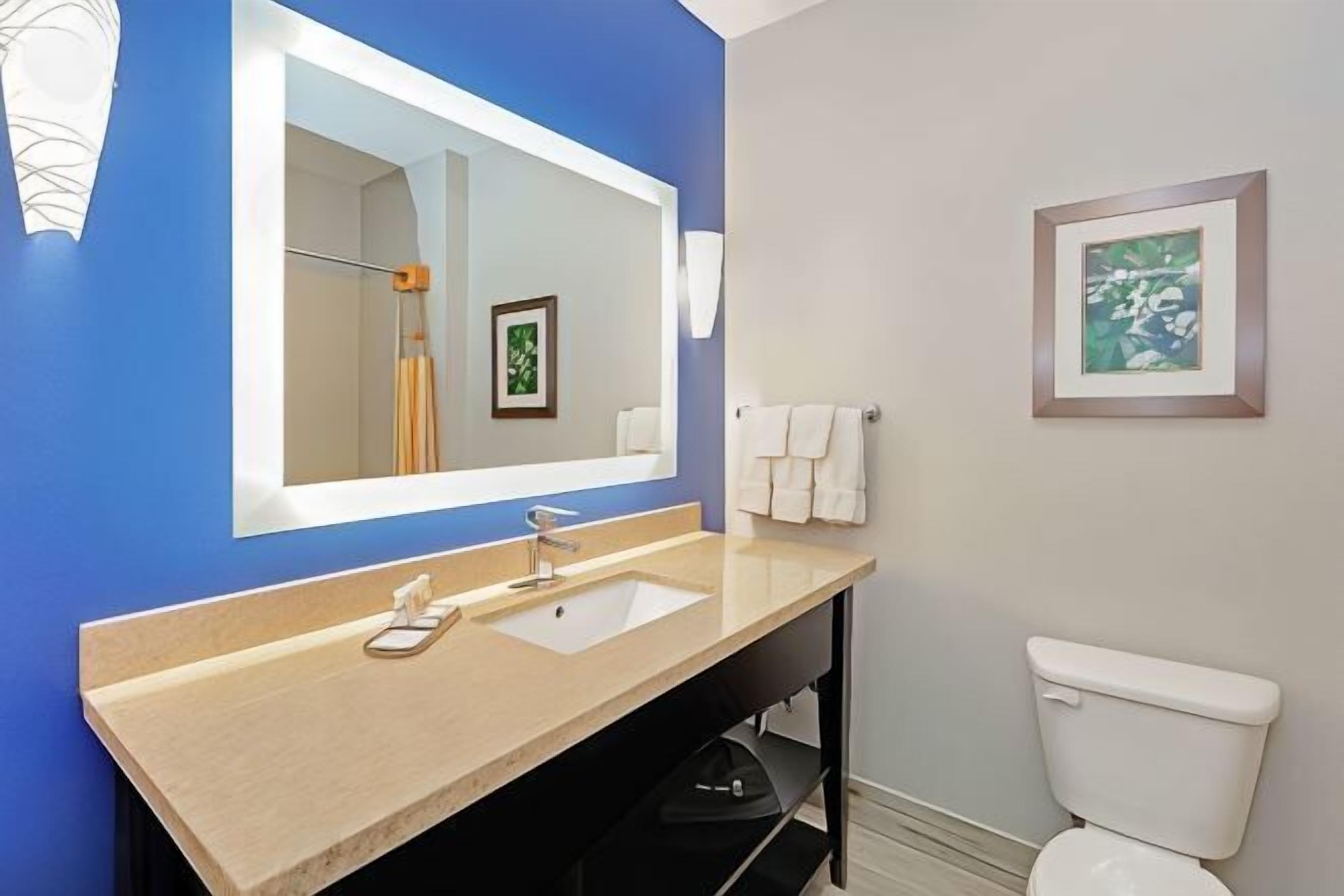 Bathroom | Combined shower/tub, free toiletries, hair dryer, towels