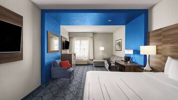 Premium bedding, down duvets, pillow-top beds, desk