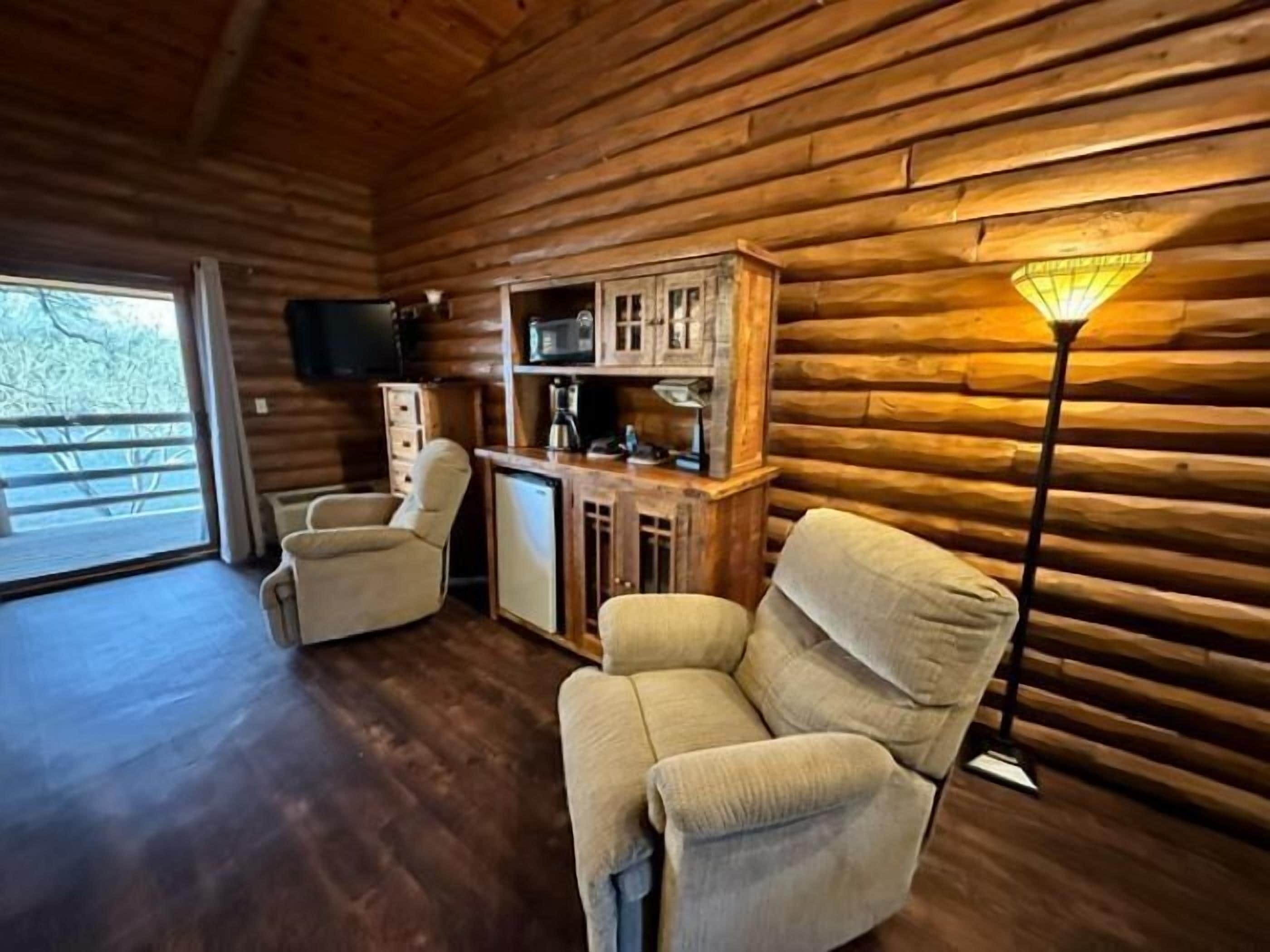 riverview premier lodge room (6 person) | 1 bedroom, select comfort beds, individually decorated