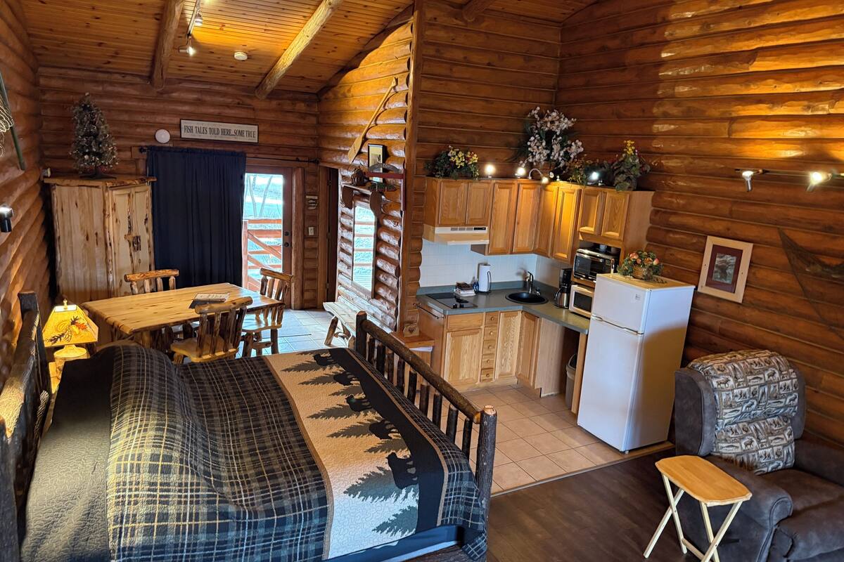 riverview kitchenette (4 person) | living area | 50-inch smart tv with digital channels, netflix, hulu