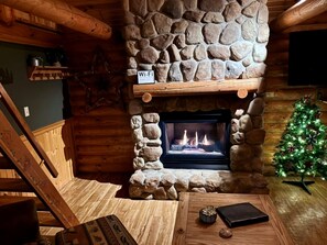 Fireplace - Cedar Lodge and Settlement (Wisconsin Dells)