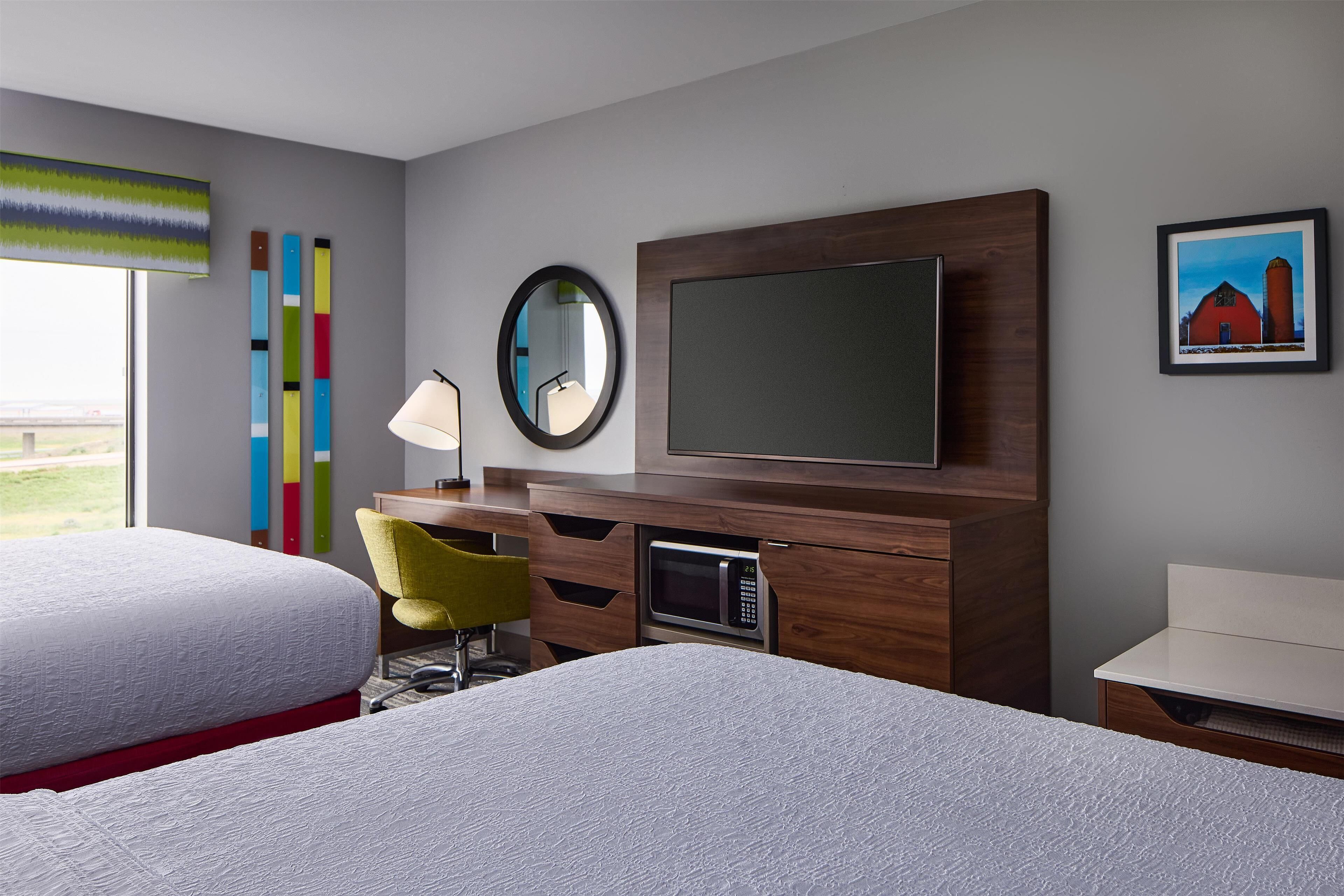 two queens | 1 bedroom, hypo-allergenic bedding, select comfort beds, in-room safe