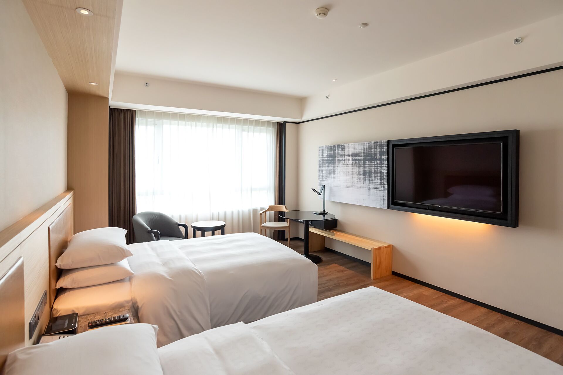 room, 2 double beds | premium bedding, pillow-top beds, minibar, in-room safe
