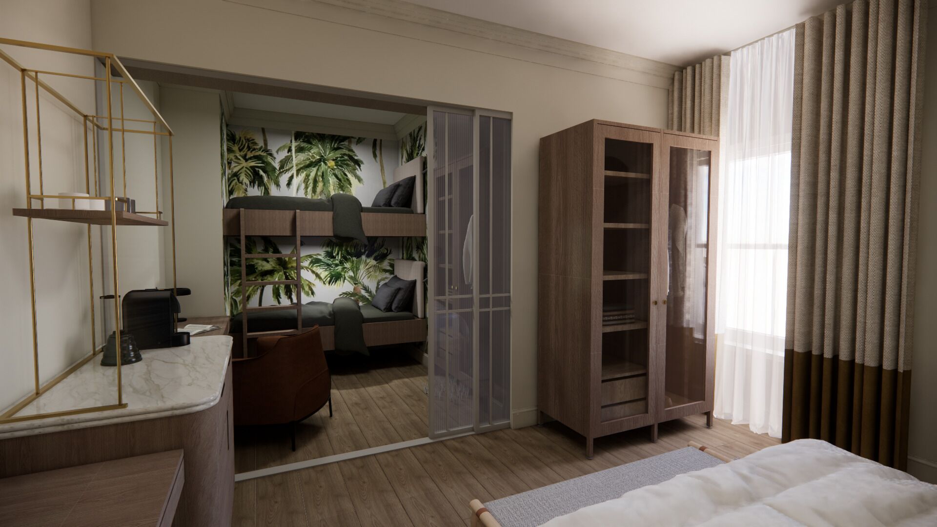 Family Quadruple Room | 1 bedroom, hypo-allergenic bedding, down duvets, in-room safe