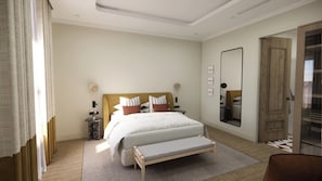 1 chambre, literie hypoallergénique, couette en duvet d'oie