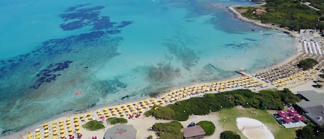 Nära stranden, gratis transport till/från stranden och volleyboll
