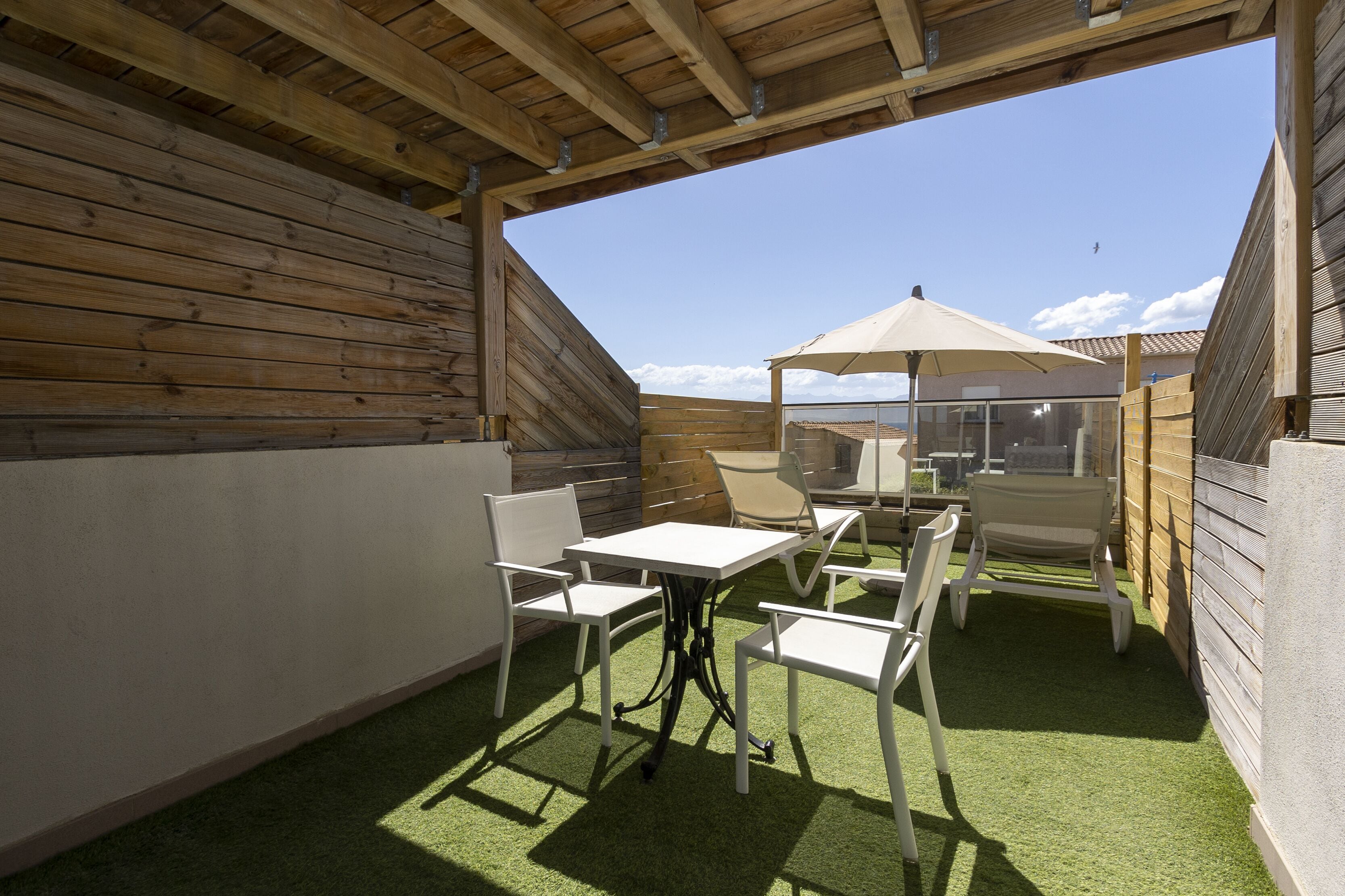 comfort double room, terrace, partial sea view | 1 bedroom, premium bedding, memory-foam beds, minibar