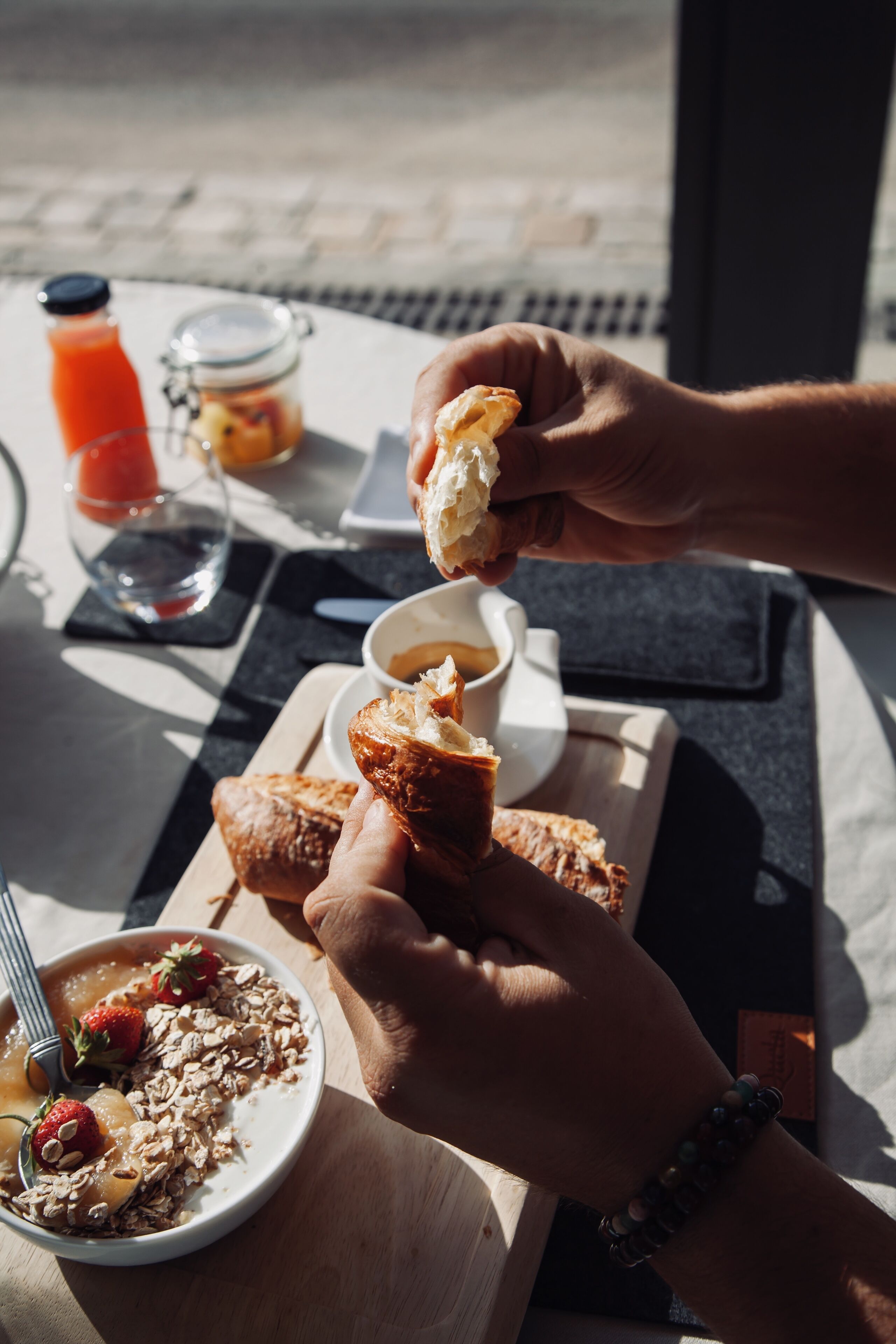 daily buffet breakfast (eur 15 per person)