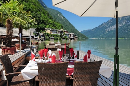 Restaurante al aire libre. Seehotel Grüner Baum