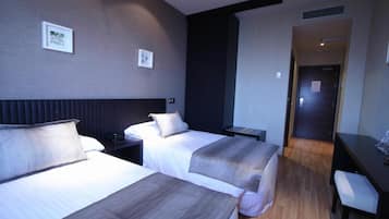 Down duvets, desk, iron/ironing board, free WiFi