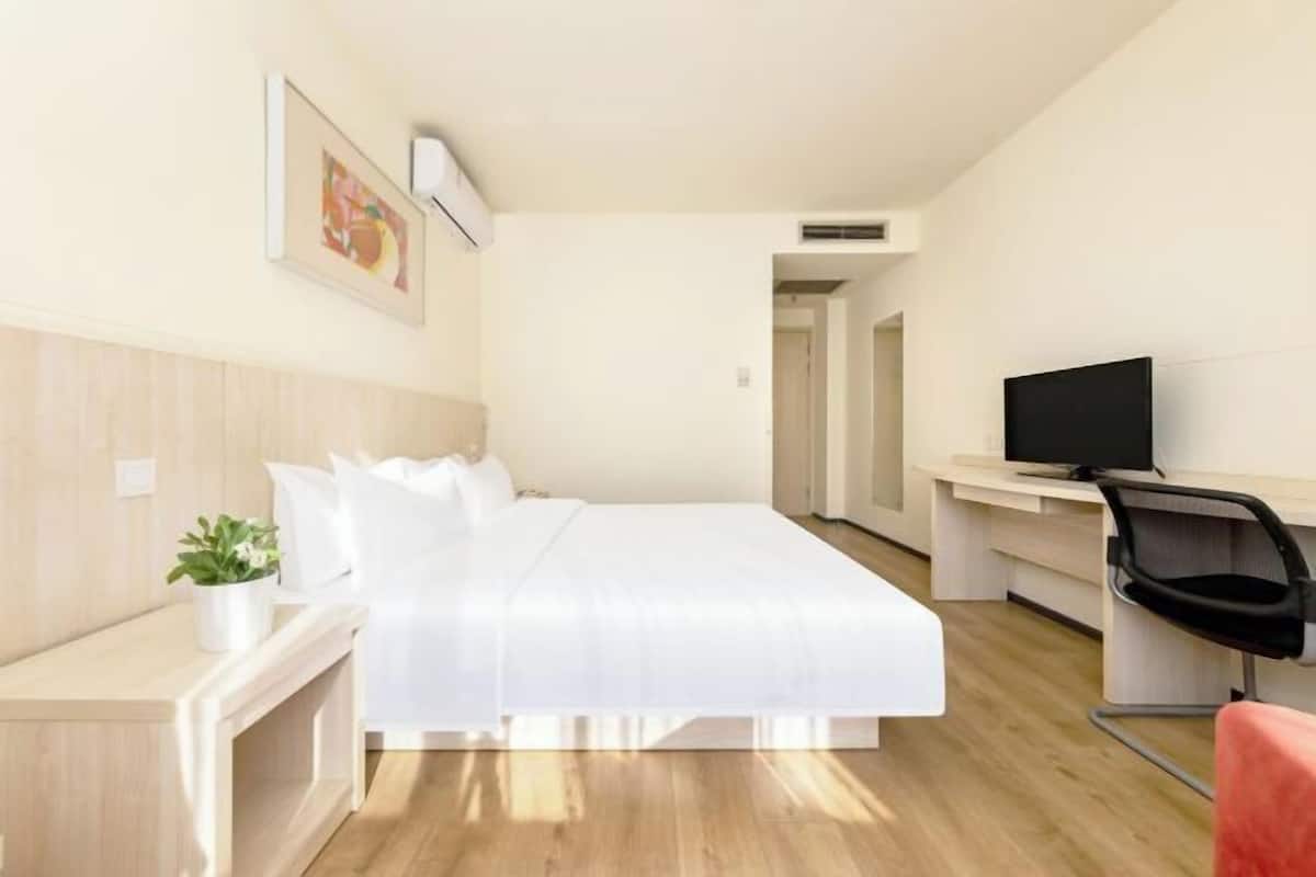 In-room safe, desk, blackout curtains, iron/ironing board