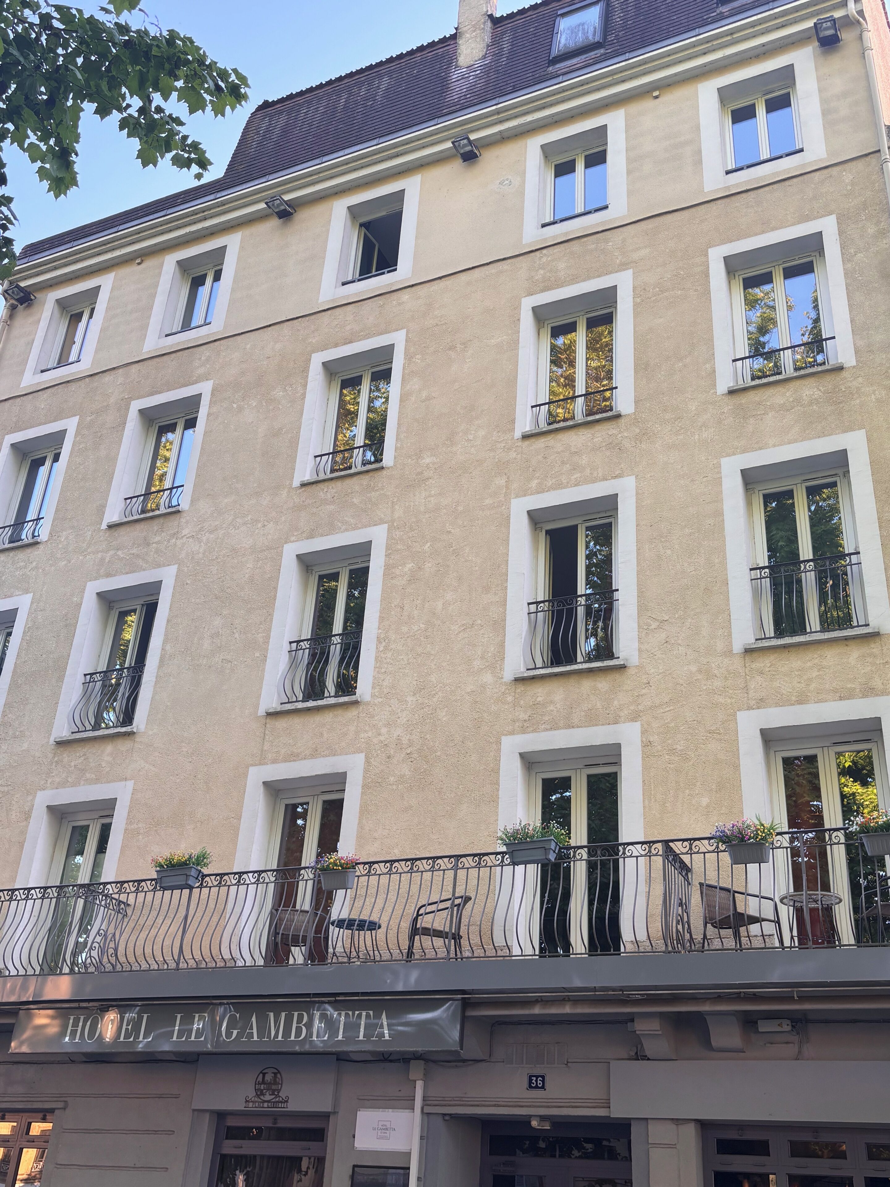 Façade de l’hébergement