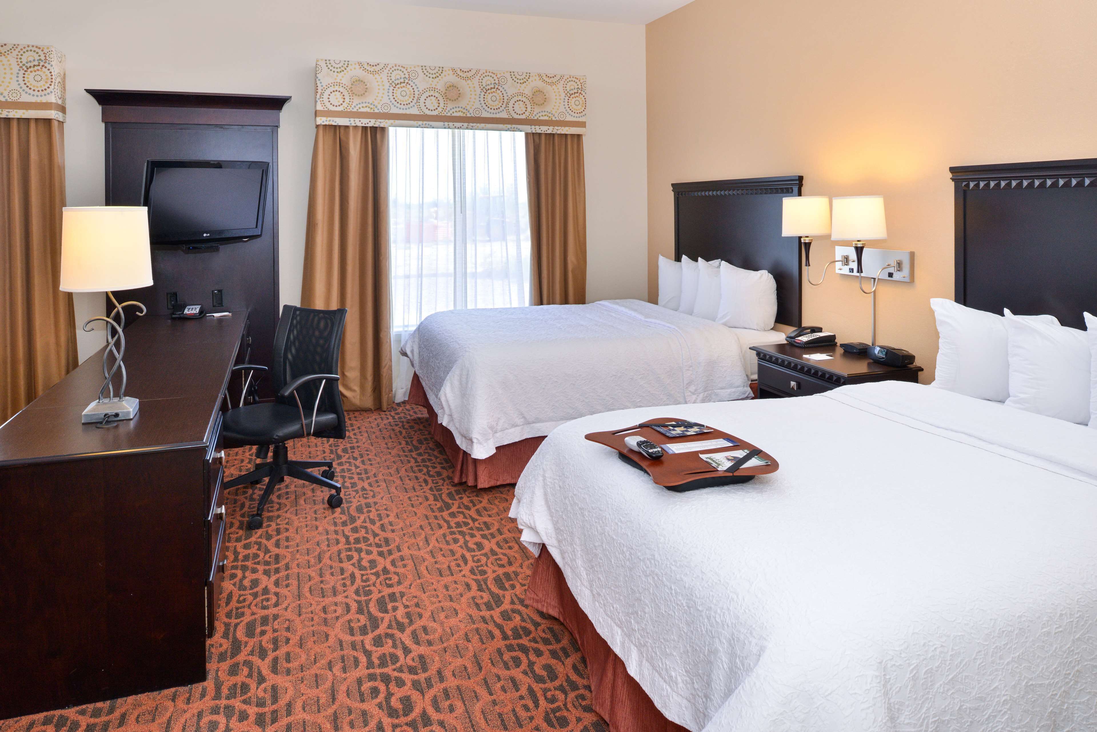 suite, 2 queen beds, non smoking | in-room safe, iron/ironing board, free cots/infant beds