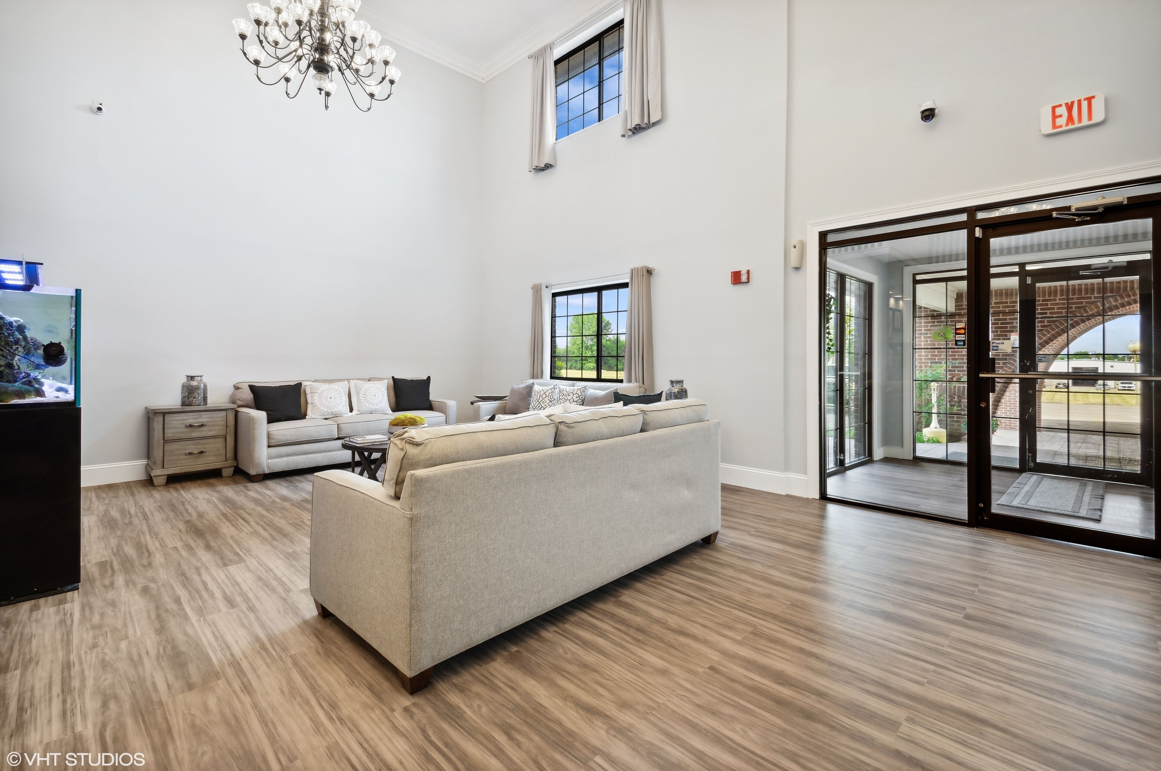 Siddeområde i lobbyen