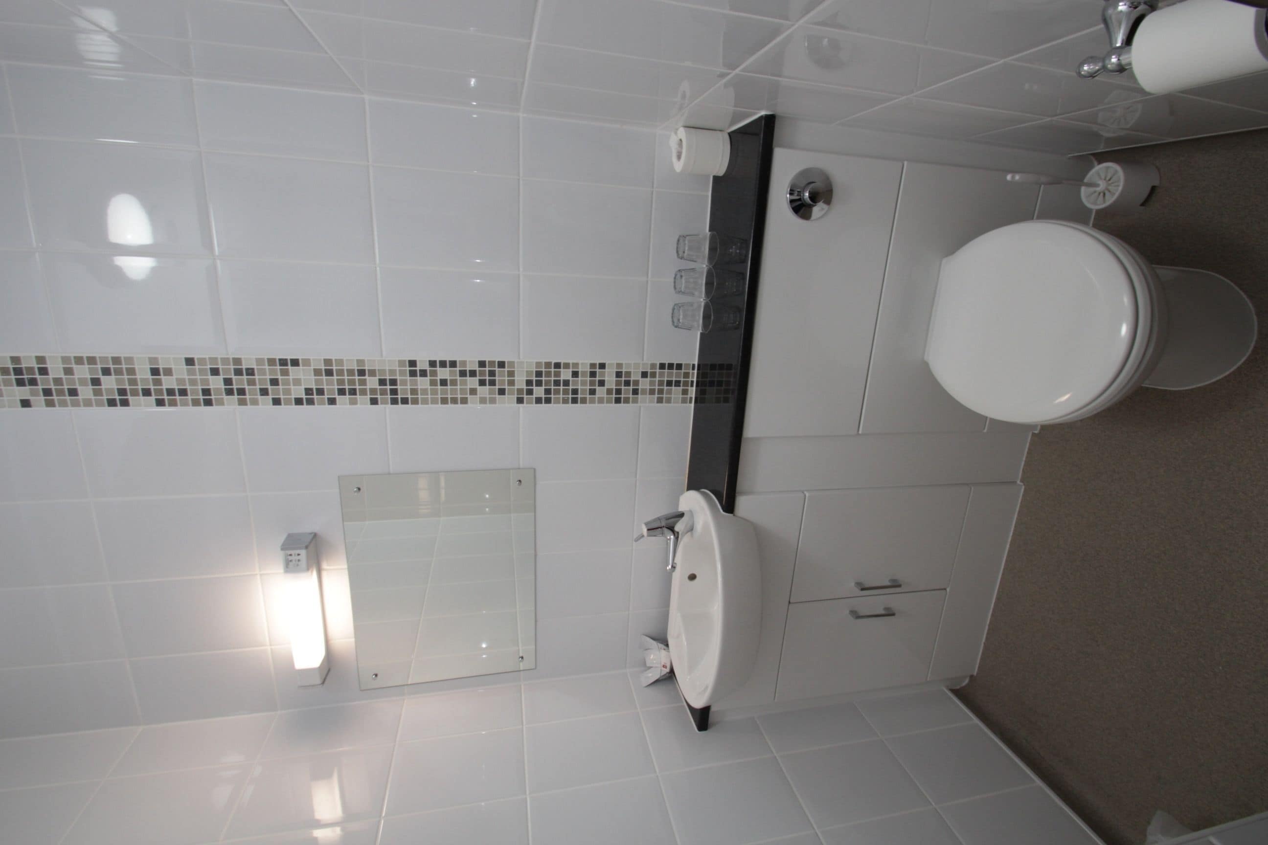 shower, rainfall showerhead, free toiletries, hair dryer