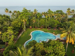 Outdoor pool, open 7:30 AM to 6:30 PM, pool loungers - Coconut Lagoon - Cgh Earth (Kottayam)