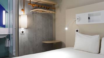 Desk, blackout curtains, free cots/infant beds, free WiFi