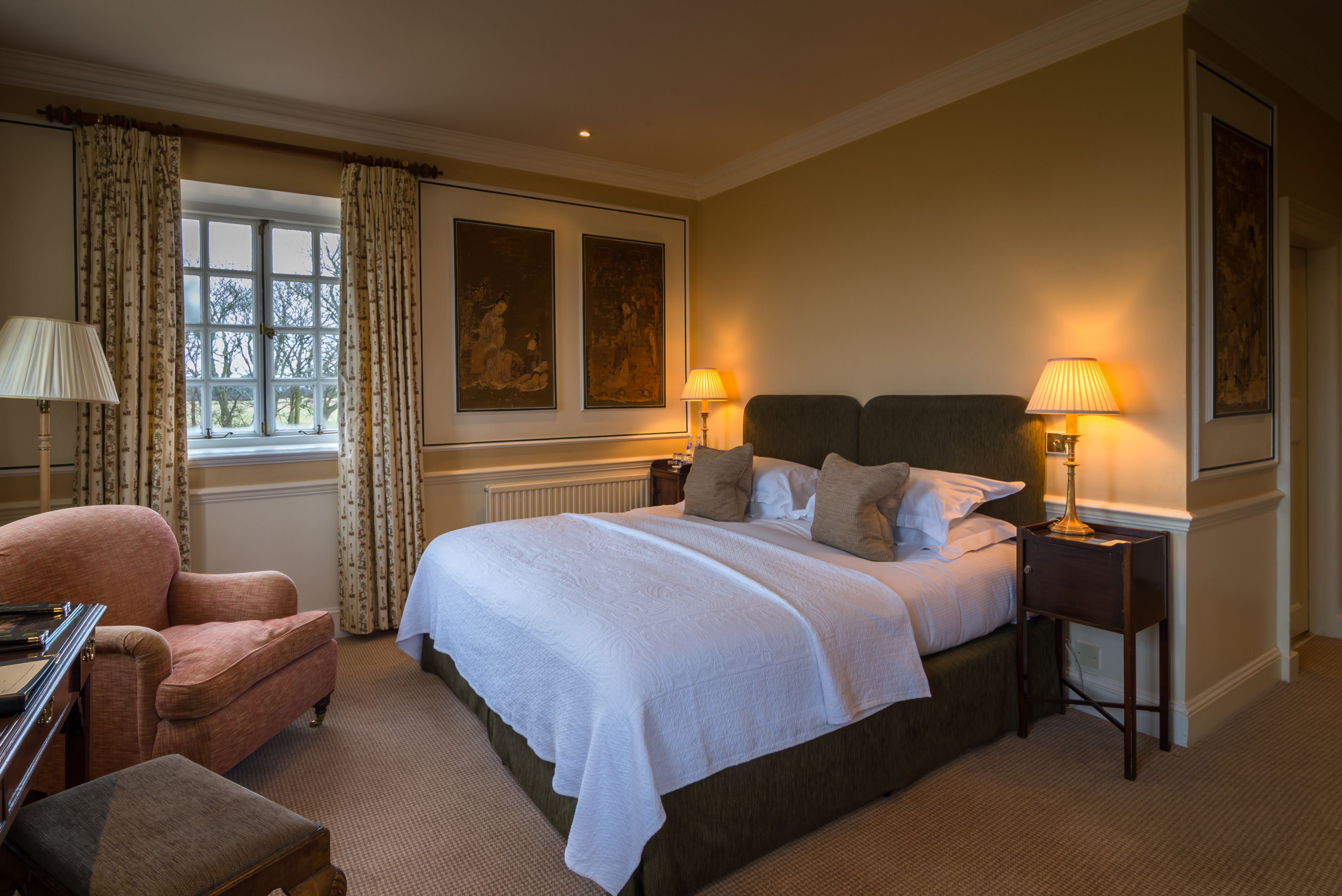 large main house room | egyptian cotton sheets, premium bedding, in-room safe