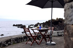 Adega do Garajau, 1 Bedroom, Ocean View, Oceanfront | Terrace/patio