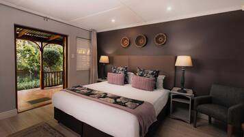 Kamer (Stoep/Verandah King/Twin) | Luxe beddengoed, een kluis op de kamer, individueel gemeubileerd