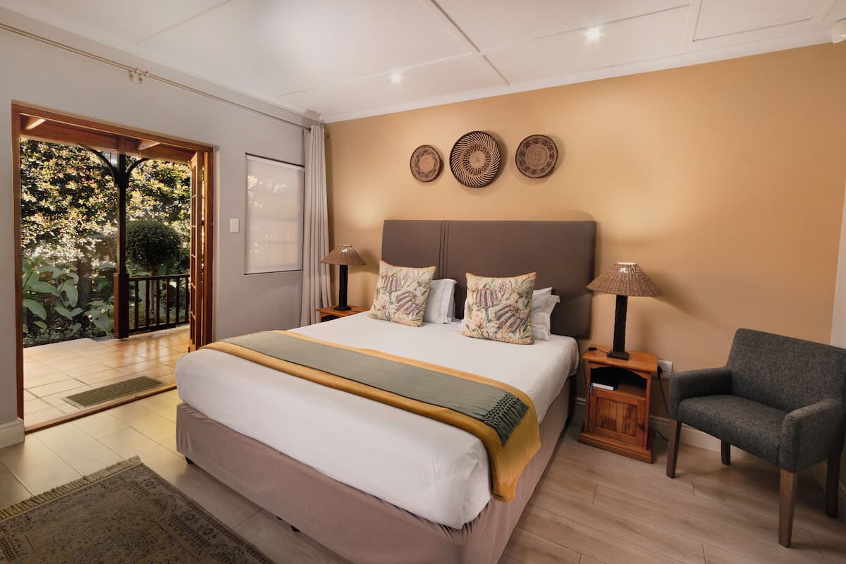 Quarto (Stoep/Verandah Queen) | Roupas de cama premium, cofres nos quartos