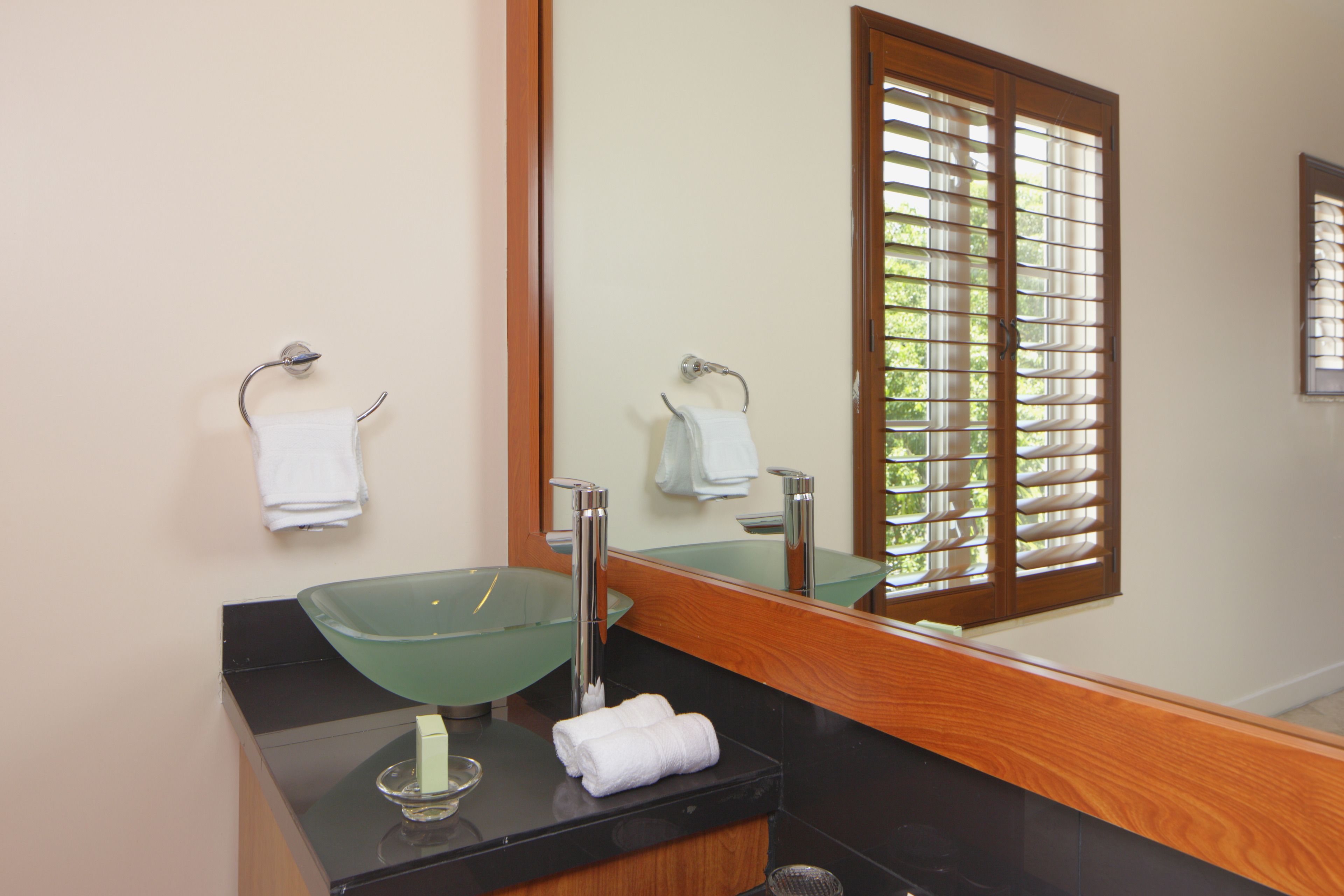 shower, designer toiletries, hair dryer, bathrobes