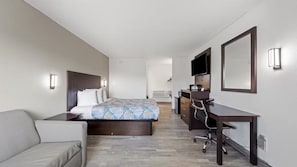 Bureau, espace de travail pour ordinateur portable, rideaux occultants