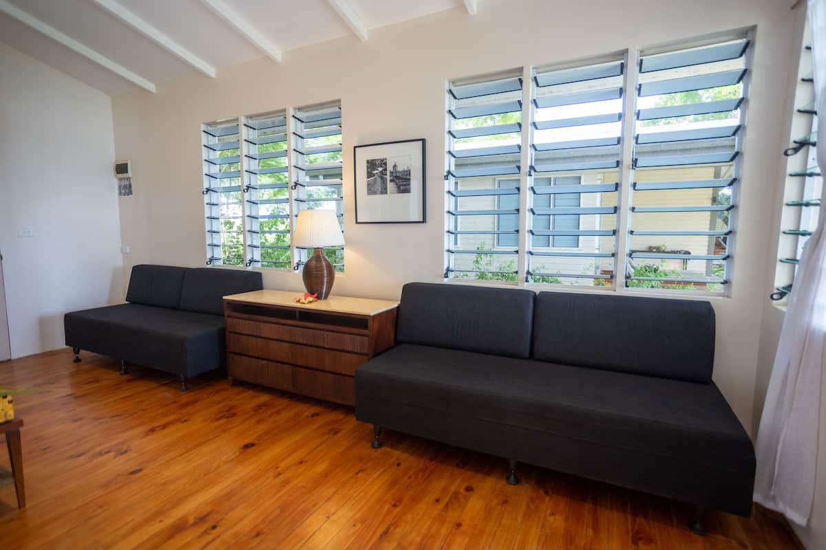 beachfront bure | 1 bedroom, iron/ironing board, bed sheets