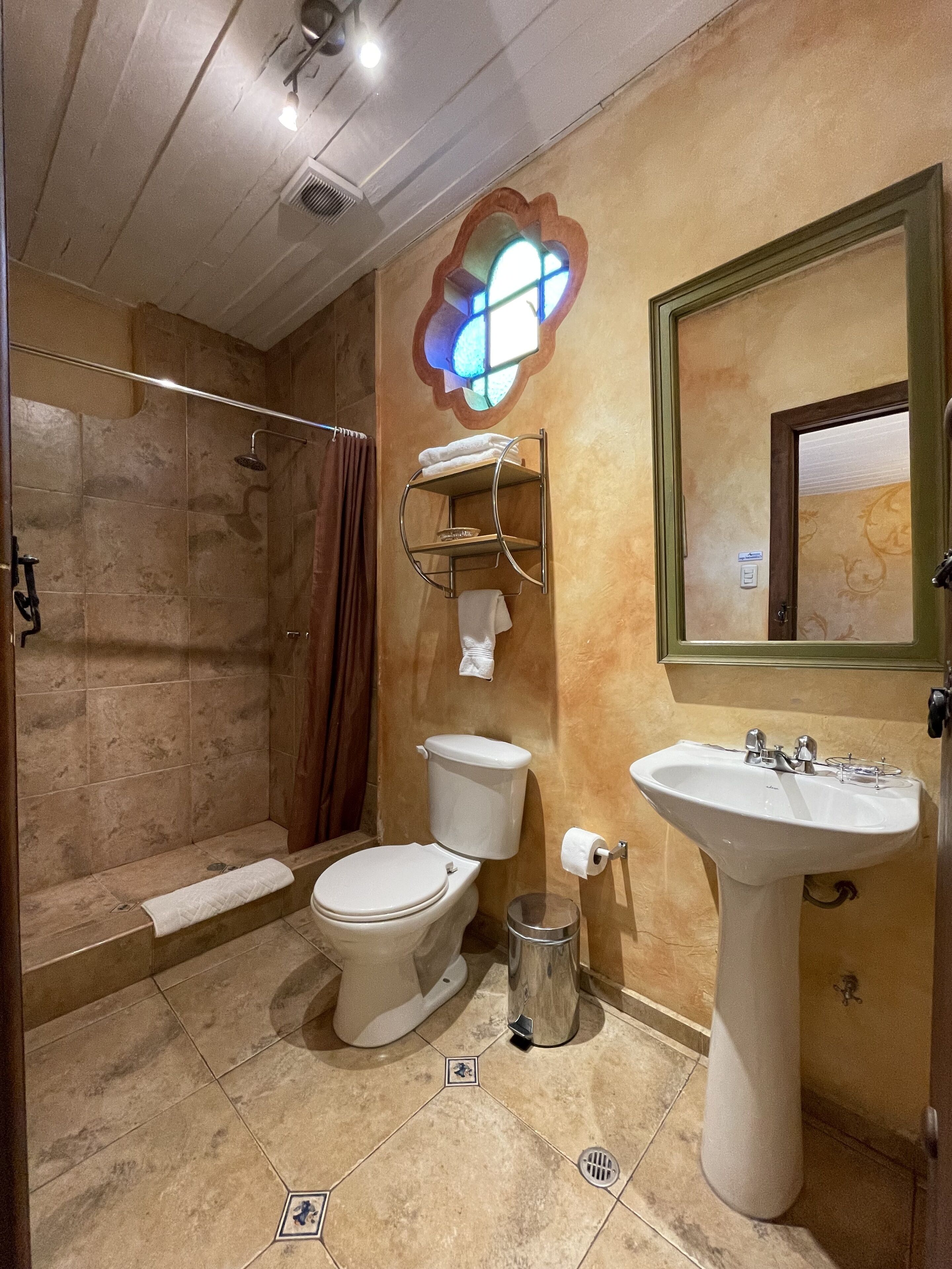 presidential room, 1 king bed, city view | bathroom | shower, free toiletries, bidet, towels