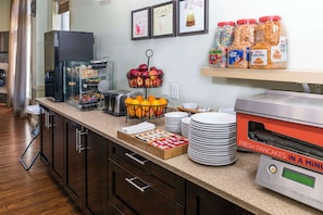 Free daily self-service breakfast 
