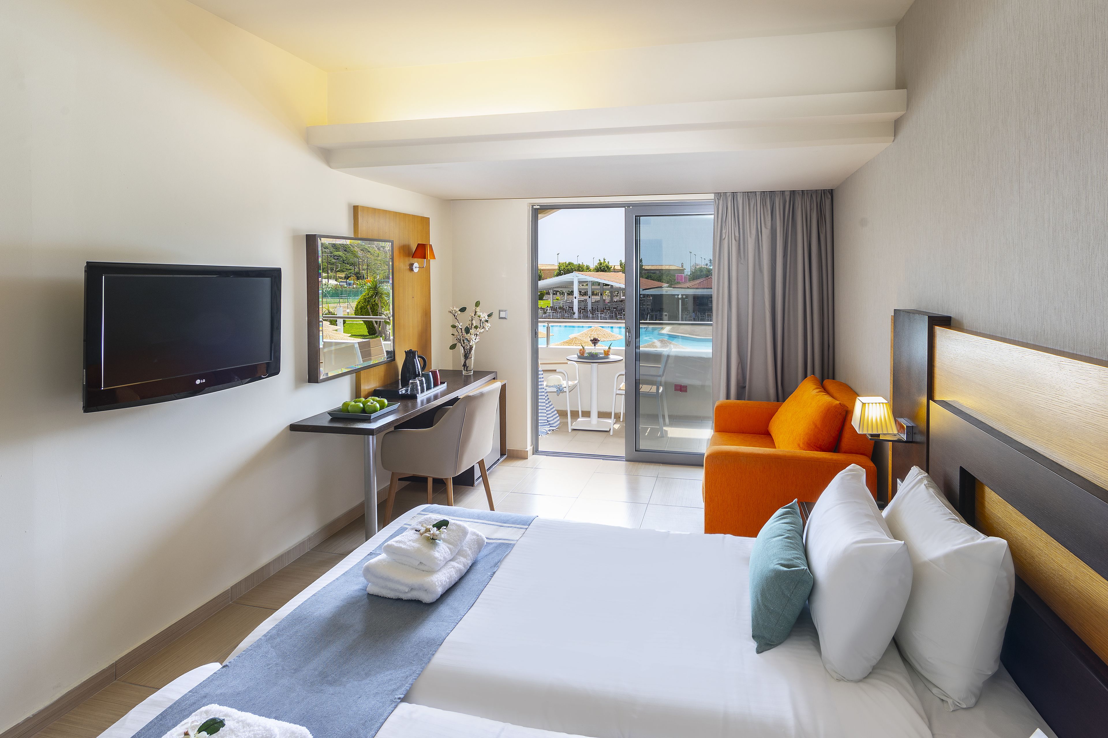 Twin Room, Pool View | View from room