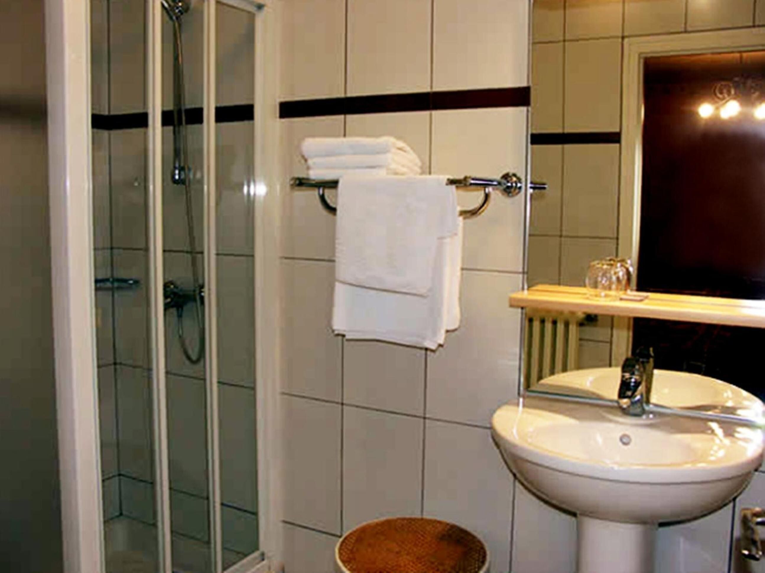 free toiletries, hair dryer, towels