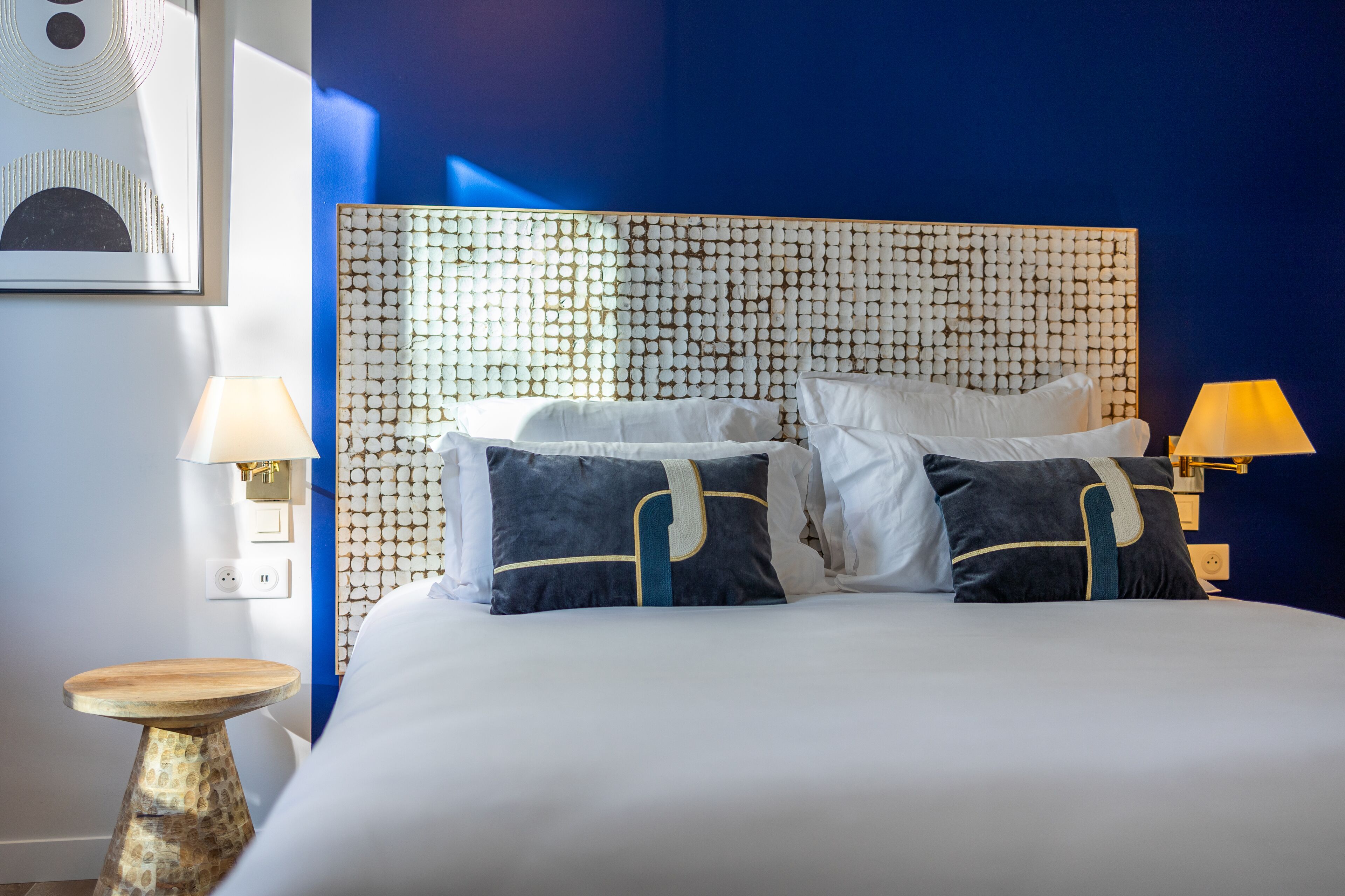 superior double room, sea view | in-room safe, desk, laptop workspace, blackout curtains