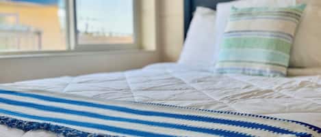 Standard Room, 2 Double Beds (Newly Redone) | Down comforters, desk, laptop workspace, blackout drapes