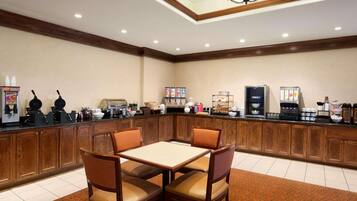 Free daily buffet breakfast