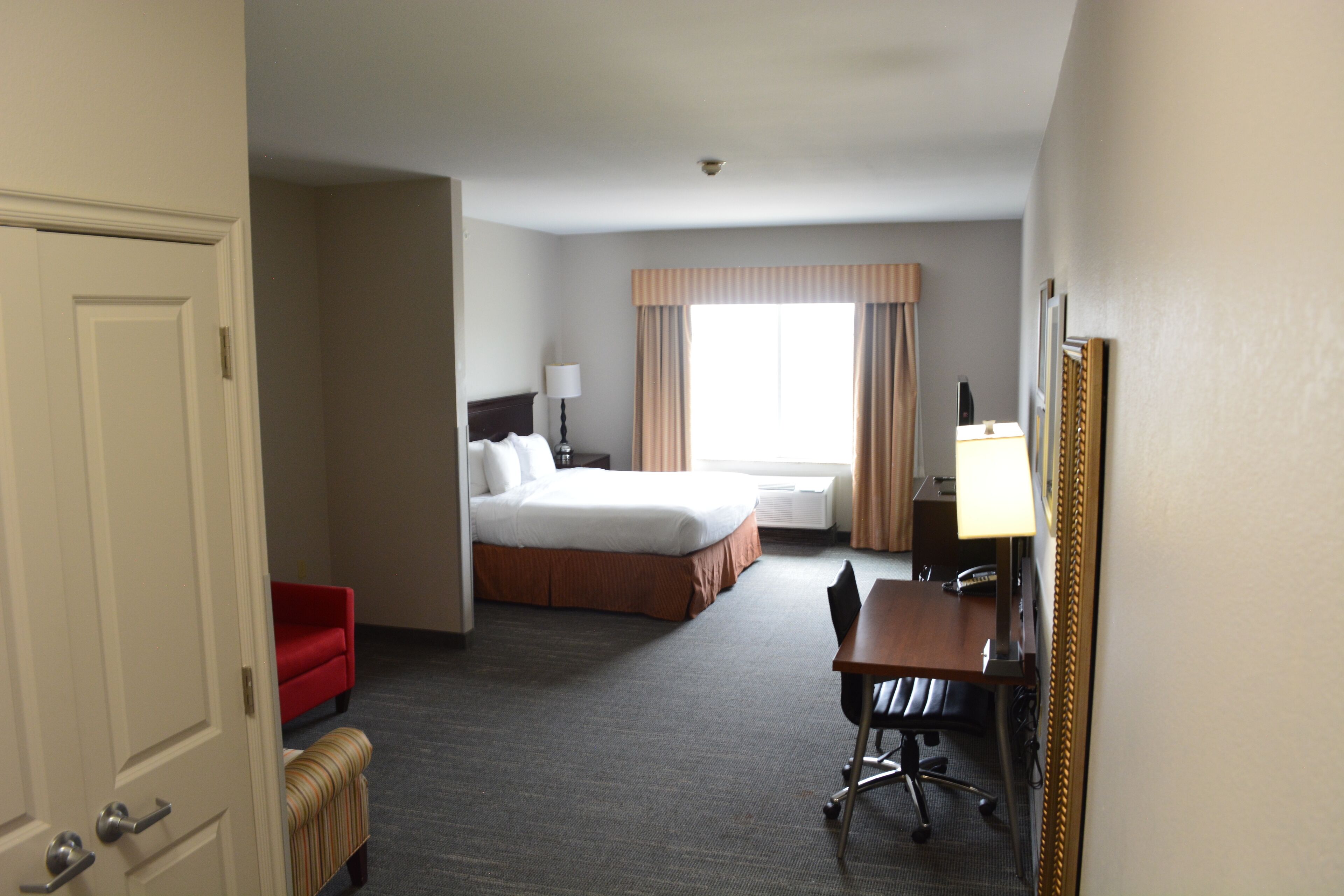 premium bedding, desk, iron/ironing board, free cots/infant beds